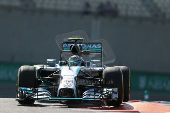 World © Octane Photographic Ltd. Friday 21st November 2014. Abu Dhabi Grand Prix - Yas Marina Circuit - Formula 1 Practice 1. Mercedes AMG Petronas F1 W05 - Nico Rosberg. Digital Ref: 1158LB1D4258