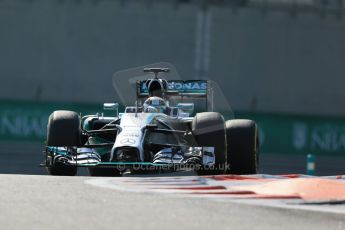 World © Octane Photographic Ltd. Friday 21st November 2014. Abu Dhabi Grand Prix - Yas Marina Circuit - Formula 1 Practice 1. Mercedes AMG Petronas F1 W05 – Lewis Hamilton. Digital Ref: 1158LB1D4287
