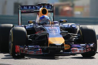 World © Octane Photographic Ltd. Friday 21st November 2014. Abu Dhabi Grand Prix - Yas Marina Circuit - Formula 1 Practice 1. Infiniti Red Bull Racing RB10 - Sebastian Vettel. Digital Ref: 1158LB1D4327