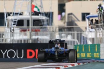 World © Octane Photographic Ltd. Friday 21st November 2014. Abu Dhabi Grand Prix - Yas Marina Circuit - Formula 1 Practice 1. Infiniti Red Bull Racing RB10 - Sebastian Vettel. Digital Ref: 1158LB1D4538