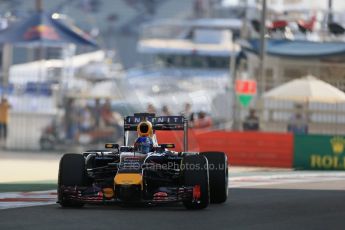 World © Octane Photographic Ltd. Friday 21st November 2014. Abu Dhabi Grand Prix - Yas Marina Circuit - Formula 1 Practice 1. Infiniti Red Bull Racing RB10 - Sebastian Vettel. Digital Ref: 1158LB1D4575