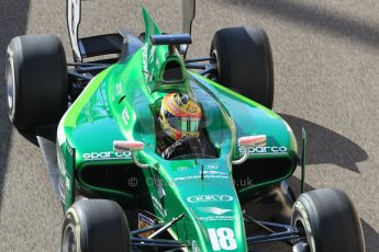 World © Octane Photographic Ltd. Sunday 23rd November 2014. GP2 Race 2 – Abu Dhabi GP - Yas Marina Circuit, United Arab Emirates. Rio Haryanto - EQ8 Caterham Racing. Digital Ref : 1170CB1D9252