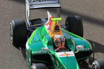 World © Octane Photographic Ltd. Sunday 23rd November 2014. GP2 Race 2 – Abu Dhabi GP - Yas Marina Circuit, United Arab Emirates. Pierre Gasly - EQ8 Caterham Racing. Digital Ref :1170CB1D9290