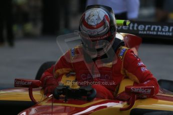 World © Octane Photographic Ltd. Sunday 23rd November 2014. GP2 Race 2 Parc Ferme – Abu Dhabi GP - Yas Marina Circuit, United Arab Emirates. Stefano Coletti - Racing Engineering. Digital Ref :1170LB1D7052