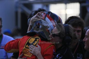 World © Octane Photographic Ltd. Sunday 23rd November 2014. GP2 Race 2 Parc Ferme – Abu Dhabi GP - Yas Marina Circuit, United Arab Emirates. Stefano Coletti - Racing Engineering. Digital Ref :1170LB1D7074
