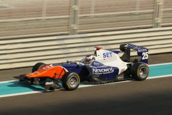 World © Octane Photographic Ltd. Friday 21st November 2014. GP3 Practice – Abu Dhabi GP - Yas Marina Circuit, United Arab Emirates. Patrik Kujala - Trident. Digital Ref :
