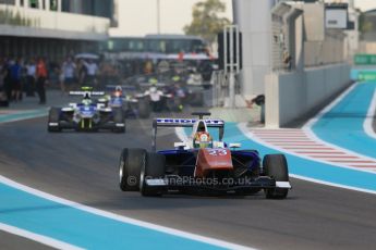 World © Octane Photographic Ltd.  Friday 21st November 2014. GP3 Practice – Abu Dhabi GP - Yas Marina Circuit, United Arab Emirates. Kang Ling - Fontana – Trident. Digital Ref :