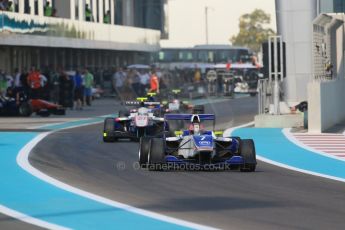 World © Octane Photographic Ltd.  Friday 21st November 2014. GP3 Practice – Abu Dhabi GP - Yas Marina Circuit, United Arab Emirates. Dean Stoneman. Koiranen GP and Matheo Tuscher - Jenzer Motorsport. Digital Ref :