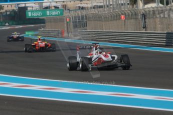 World © Octane Photographic Ltd.  Friday 21st November 2014. GP3 Practice – Abu Dhabi GP - Yas Marina Circuit, United Arab Emirates. Alex Fontana – ART Grand Prix and Patric Neiderhauser - Arden International. Digital Ref : 1157LB1D2800