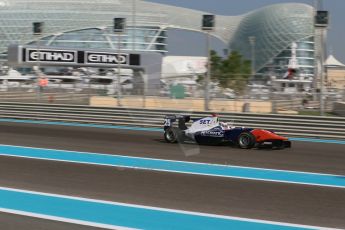 World © Octane Photographic Ltd. Friday 21st November 2014. GP3 Practice – Abu Dhabi GP - Yas Marina Circuit, United Arab Emirates. Patrik Kujala - Trident. Digital Ref :1157LB1D3146