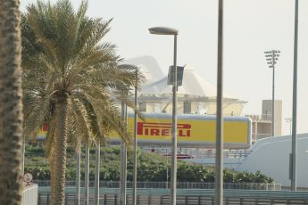 World © Octane Photographic Ltd.  Friday 21st November 2014. GP3 Qualifying – Abu Dhabi GP - Yas Marina Circuit, United Arab Emirates. Pirelli logo. Digital Ref :