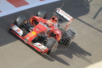 World © Octane Photographic Ltd. Tuesday 25th November 2014. Abu Dhabi Testing - Yas Marina Circuit. Scuderia Ferrari F14T - Kimi Raikkonen. Digital Ref: 1174CB1D8097