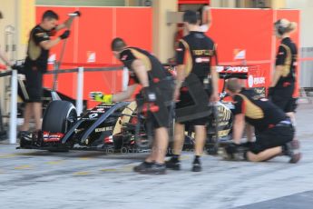 World © Octane Photographic Ltd. Tuesday 25th November 2014. Abu Dhabi Testing - Yas Marina Circuit. Lotus F1 Team E22 – Charles Pic. Digital Ref: 1174CB1D8245