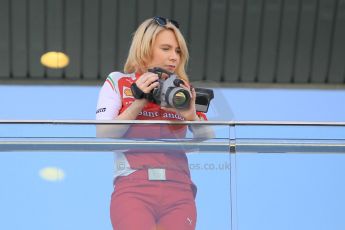 World © Octane Photographic Ltd. Tuesday 25th November 2014. Abu Dhabi Testing - Yas Marina Circuit. Scuderia Ferrari personnel with thermal camera. Digital Ref: 1174CB1D8255