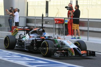 World © Octane Photographic Ltd. Tuesday 25th November 2014. Abu Dhabi Testing - Yas Marina Circuit. Sahara Force India VJM07 – Jolyon Palmer. Digital Ref : 1174CB1D8285