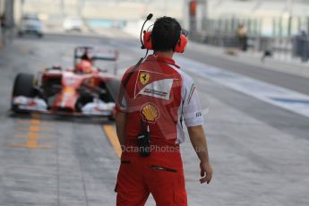 World © Octane Photographic Ltd. Tuesday 25th November 2014. Abu Dhabi Testing - Yas Marina Circuit. Scuderia Ferrari F14T - Kimi Raikkonen. Digital Ref: 1174CB1D8379