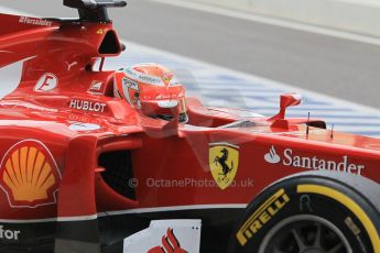 World © Octane Photographic Ltd. Tuesday 25th November 2014. Abu Dhabi Testing - Yas Marina Circuit. Scuderia Ferrari F14T - Kimi Raikkonen. Digital Ref: 1174CB1D8381