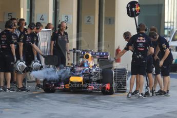 World © Octane Photographic Ltd. Tuesday 25th November 2014. Abu Dhabi Testing - Yas Marina Circuit. Infiniti Red Bull Racing RB10 – Carlos Sainz jr. Digital Ref: 1174CB7D8592