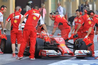 World © Octane Photographic Ltd. Tuesday 25th November 2014. Abu Dhabi Testing - Yas Marina Circuit. Scuderia Ferrari F14T - Kimi Raikkonen. Digital Ref: 1174CB7D8619