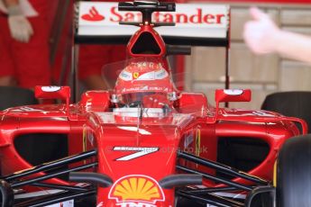 World © Octane Photographic Ltd. Tuesday 25th November 2014. Abu Dhabi Testing - Yas Marina Circuit. Scuderia Ferrari F14T - Kimi Raikkonen. Digital Ref: 1174CB7D8657