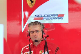 World © Octane Photographic Ltd. Tuesday 25th November 2014. Abu Dhabi Testing - Yas Marina Circuit. Scuderia Ferrari - Pat Fry. Digital Ref: 1174CB7D8740