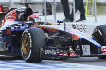 World © Octane Photographic Ltd. Tuesday 25th November 2014. Abu Dhabi Testing - Yas Marina Circuit. Scuderia Toro Rosso STR9 – Max Verstappen. Digital Ref: 1174LB1D7868