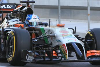 World © Octane Photographic Ltd. Tuesday 25th November 2014. Abu Dhabi Testing - Yas Marina Circuit. Sahara Force India VJM07 – Jolyon Palmer. Digital Ref : 1174LB1D7887