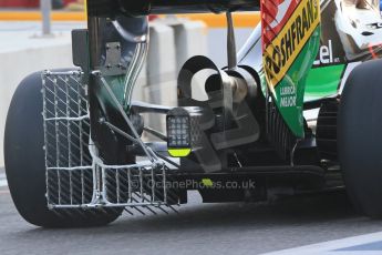 World © Octane Photographic Ltd. Tuesday 25th November 2014. Abu Dhabi Testing - Yas Marina Circuit. Sahara Force India VJM07 – Jolyon Palmer. Rear wing Digital Ref : 1174LB1D7899