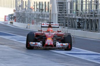 World © Octane Photographic Ltd. Tuesday 25th November 2014. Abu Dhabi Testing - Yas Marina Circuit. Scuderia Ferrari F14T - Kimi Raikkonen. Digital Ref: 1174LB1D8093
