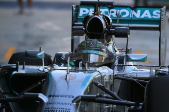 World © Octane Photographic Ltd. Tuesday 25th November 2014. Abu Dhabi Testing - Yas Marina Circuit. Mercedes AMG Petronas F1 W05 Hybrid – Nico Rosberg. Digital Ref: 1174LB1D8140