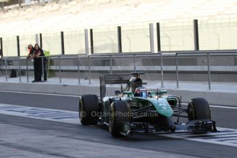 World © Octane Photographic Ltd. Tuesday 25th November 2014. Abu Dhabi Testing - Yas Marina Circuit. Caterham F1 Team CT05 – William Stevens. Digital Ref: 1174LB7L9578