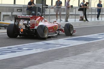 World © Octane Photographic Ltd. Tuesday 25th November 2014. Abu Dhabi Testing - Yas Marina Circuit. Scuderia Ferrari F14T - Kimi Raikkonen. Digital Ref: 1174LB7L9590