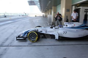 World © Octane Photographic Ltd. Tuesday 25th November 2014. Abu Dhabi Testing - Yas Marina Circuit. Williams Racing FW36 – Valtteri Bottas. Digital Ref: 1174LB7L9661