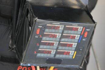 World © Octane Photographic Ltd. Wednesday 26th November 2014. Abu Dhabi Testing - Yas Marina Circuit. Scuderia Ferrari tyre warmer control boxes. Digital Ref: 1175CB1D8616