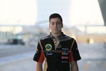 World © Octane Photographic Ltd. Wednesday 26th November 2014. Abu Dhabi Testing - Yas Marina Circuit. Lotus F1 Team E22 – Alex Lynn - GP3 Champion. Digital Ref: 1175CB1D8665