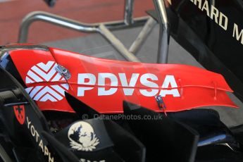 World © Octane Photographic Ltd. Wednesday 26th November 2014. Abu Dhabi Testing - Yas Marina Circuit. Lotus F1 Team E22 front wing detail. Digital Ref: 1175CB1D8671