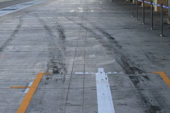 World © Octane Photographic Ltd. Wednesday 26th November 2014. Abu Dhabi Testing - Yas Marina Circuit. Williams Racing FW36 pit box. Digital Ref: 1175CB1D8722