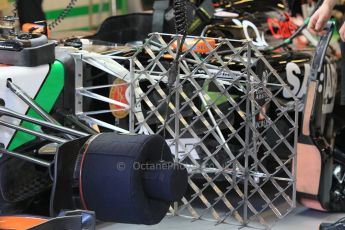 World © Octane Photographic Ltd. Wednesday 26th November 2014. Abu Dhabi Testing - Yas Marina Circuit. Sahara Force India VJM07 aero test sensors. Digital Ref: 1175CB1D8789