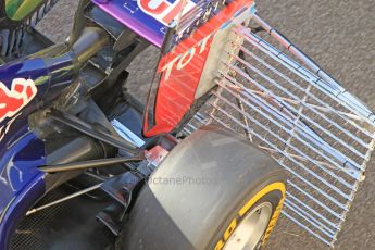 World © Octane Photographic Ltd. Wednesday 26th November 2014. Abu Dhabi Testing - Yas Marina Circuit. Infiniti Red Bull Racing RB10 rear suspension. Digital Ref: 1175CB1D8851