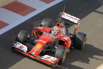 World © Octane Photographic Ltd. Wednesday 26th November 2014. Abu Dhabi Testing - Yas Marina Circuit. Scuderia Ferrari F14T – Raffaele Marciello. Digital Ref: 1175CB1D8895