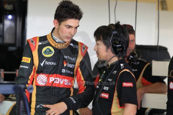 World © Octane Photographic Ltd. Wednesday 26th November 2014. Abu Dhabi Testing - Yas Marina Circuit. Lotus F1 Team E22 – Esteban Ocon. Digital Ref: 1175CB1D8994