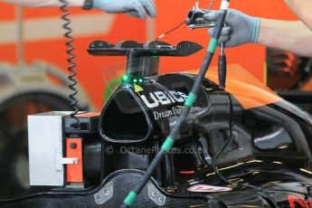 World © Octane Photographic Ltd. Wednesday 26th November 2014. Abu Dhabi Testing - Yas Marina Circuit. Sahara Force India VJM07 with Anthony Hamilton designed camera display system – Spike Goddard. Digital Ref: 1175CB1D9027
