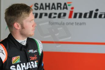 World © Octane Photographic Ltd. Wednesday 26th November 2014. Abu Dhabi Testing - Yas Marina Circuit. Sahara Force India VJM07 – Spike Goddard. Digital Ref: 1175CB1D9038