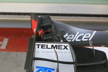 World © Octane Photographic Ltd. Tuesday 25th November 2014. Abu Dhabi Testing - Yas Marina Circuit. Sauber C33 front wing detail. Digital Ref: 1175CB1D9056