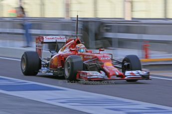 World © Octane Photographic Ltd. Wednesday 26th November 2014. Abu Dhabi Testing - Yas Marina Circuit. Scuderia Ferrari F14T – Raffaele Marciello. Digital Ref: 1175CB1D9059