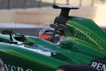 World © Octane Photographic Ltd. Wednesday 26th November 2014. Abu Dhabi Testing - Yas Marina Circuit. Caterham F1 Team CT05 – William Stevens. Digital Ref: 1175CB1D9066