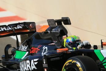 World © Octane Photographic Ltd. Wednesday 26th November 2014. Abu Dhabi Testing - Yas Marina Circuit. Sahara Force India VJM07 with Anthony Hamilton designed camera display system – Spike Goddard. Digital Ref: 1175CB1D9102