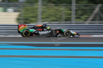 World © Octane Photographic Ltd. Wednesday 26th November 2014. Abu Dhabi Testing - Yas Marina Circuit. Sahara Force India VJM07 with Anthony Hamilton designed camera display system – Spike Goddard. Digital Ref: 1175CB1D9126