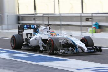 World © Octane Photographic Ltd. Wednesday 26th November 2014. Abu Dhabi Testing - Yas Marina Circuit. Williams Racing FW36 – Felipe Nasr. Digital Ref: 1175CB1D9161