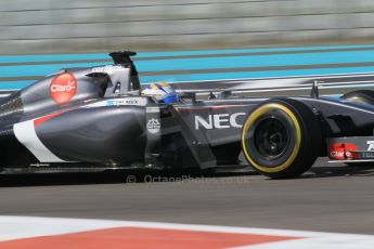 World © Octane Photographic Ltd. Wednesday 26th November 2014. Abu Dhabi Testing - Yas Marina Circuit. Sauber C33 – Marcus Ericsson. Digital Ref : 1175CB1D9170